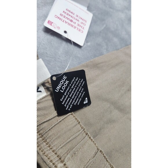 Roxy Women's Medium Beige Sunset View Wide Leg Linen Blend Pants NWT - Picture 6 of 13